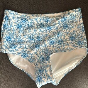 Albion Fit XS Mykonos White High Waisted Bikini bottoms. New, never worn